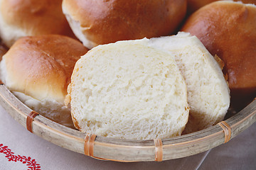 Image showing homemade hamburger buns