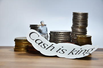 Image showing Cash is King words