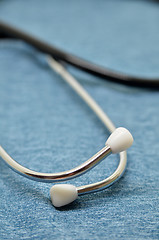 Image showing Medical Stethoscope on a blue background