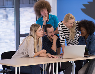 Image showing Multiethnic startup business team on meeting