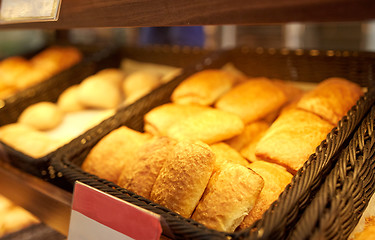Image showing close up of pies at bakery or grocery store