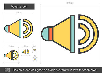 Image showing Volume line icon.