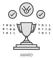 Image showing Award line infographic.