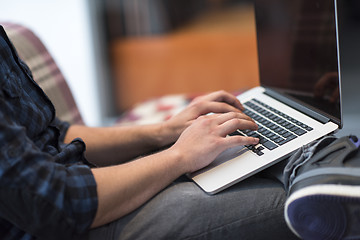 Image showing man working with laptop