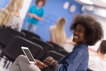 Image showing Portrait informal African American business woman