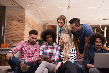 Image showing Multiethnic startup business team on meeting