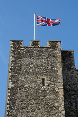 Image showing Flag and castle