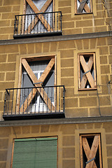 Image showing Boarded up apartments