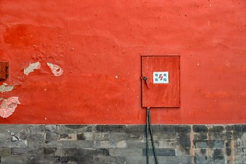 Image showing Industrial background texture in red