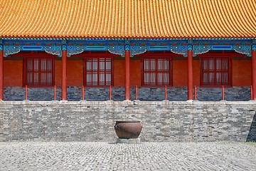 Image showing Chinese building as background texture