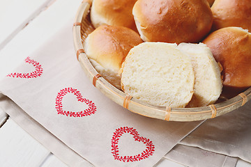 Image showing homemade hamburger buns