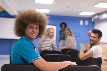 Image showing Portrait of young informal businessman