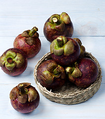 Image showing Arrangement of Fresh Mangosteen