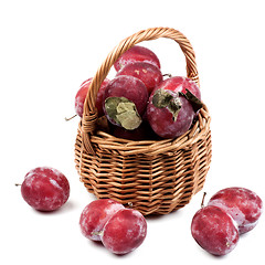 Image showing Frozen Red Plums