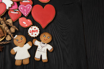 Image showing Gingerbreads for Valentines Day