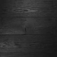 Image showing black wooden background