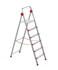 Image showing Aluminum step ladder