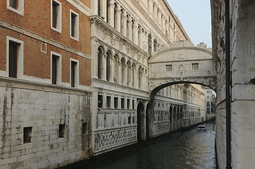 Image showing Bridge of Sighs in Venice, Veneto, Italy, Europe