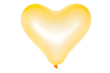 Image showing Heart shape balloon isolated on white