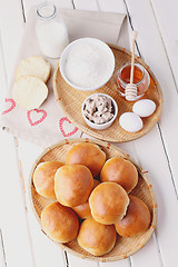 Image showing homemade hamburger buns