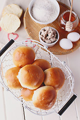 Image showing homemade hamburger buns