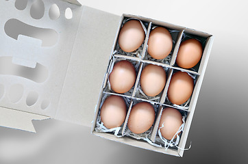 Image showing Eggs box