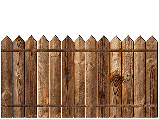 Image showing wooden fence