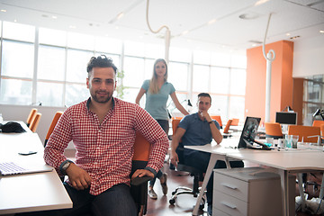 Image showing Portrait of young informal businessman