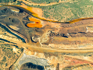 Image showing Abandoned Old Copper Extraction Sao Domingos Mine