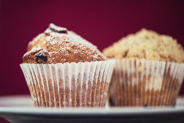 Image showing different muffins with apples