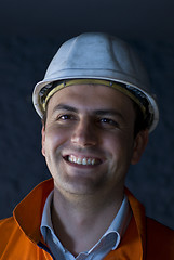 Image showing Happy miner