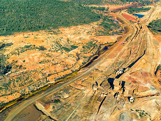 Image showing Abandoned Old Copper Extraction Sao Domingos Mine