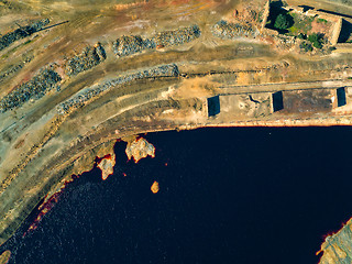 Image showing Abandoned Old Copper Extraction Sao Domingos Mine