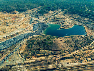 Image showing Abandoned Old Copper Extraction Sao Domingos Mine