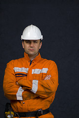 Image showing Angry miner