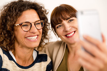 Image showing Best friends making a selfie