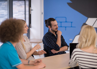 Image showing Multiethnic startup business team on meeting