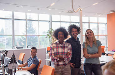 Image showing Multiethnic startup business team on meeting