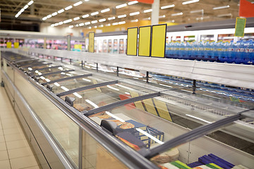 Image showing freezers at grocery store