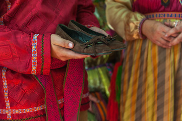 Image showing Russian old-fashioned wedding