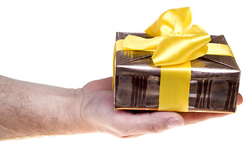 Image showing Giving present