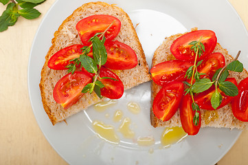 Image showing Italian tomato bruschetta