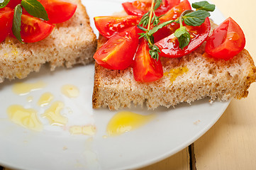 Image showing Italian tomato bruschetta