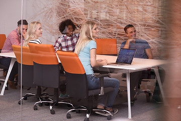 Image showing Multiethnic startup business team on meeting