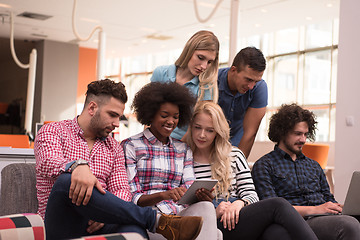 Image showing Multiethnic startup business team on meeting