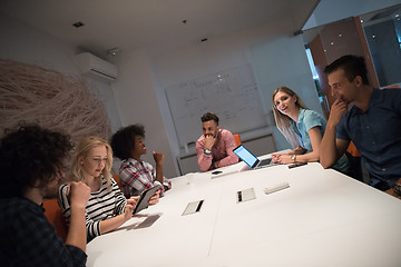 Image showing Multiethnic startup business team on meeting