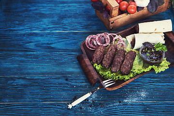 Image showing Grilled lula kebab