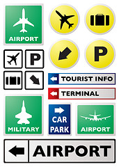 Image showing airport sign