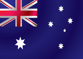 Image showing Australian flag ripple