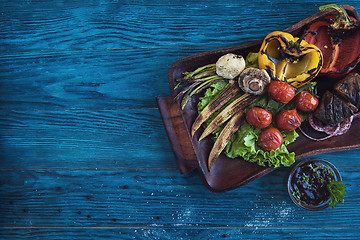 Image showing Grilled vegetable at plate